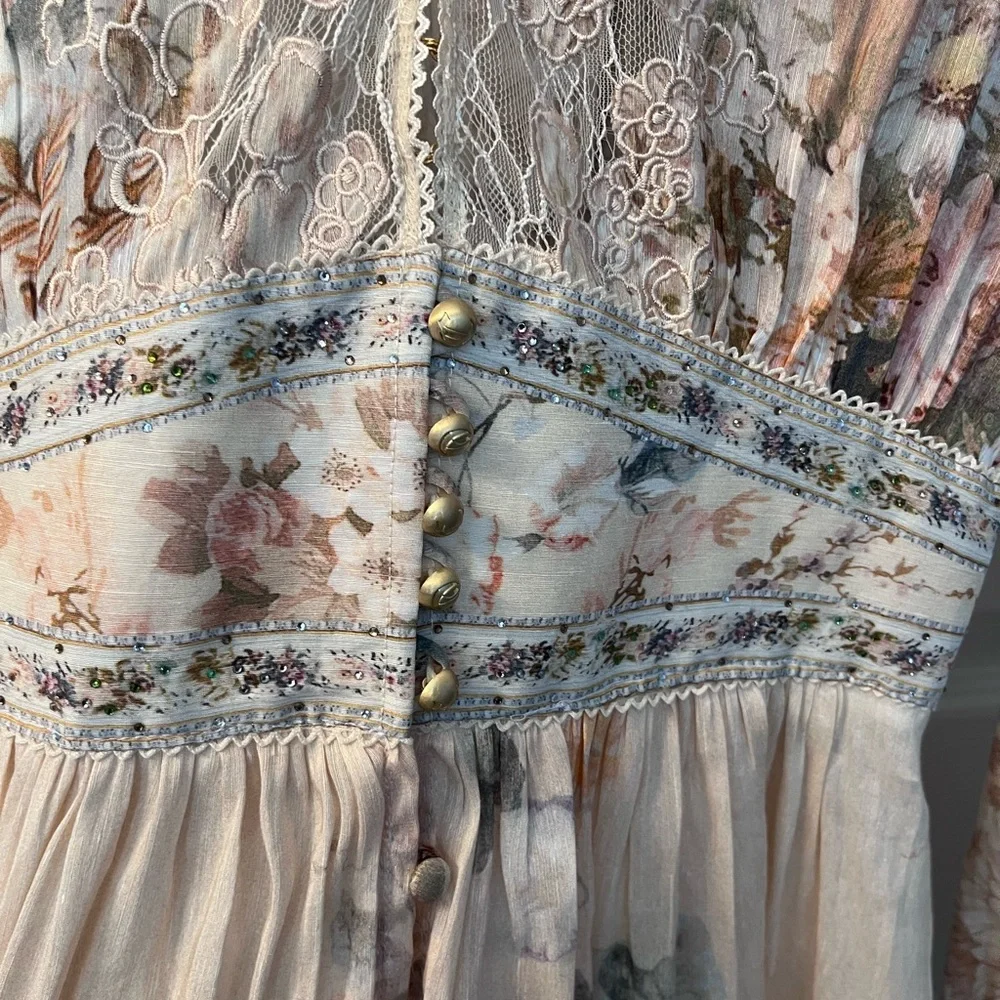 Camilla Adorned in Antiquity Button-Front Maxi Dress - XS - Picture 10 of 14